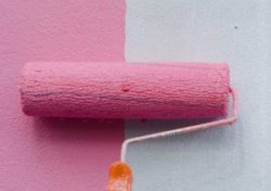 Окраска стен масляными красками (в 2 слоя)